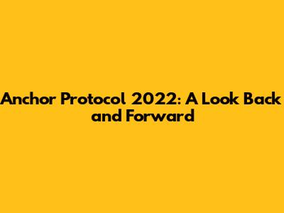 Anchor Protocol 2022: A Look Back and Forward