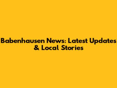 Babenhausen News: Latest Updates & Local Stories