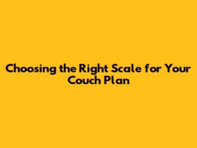 Choosing the Right Scale for Your Couch Plan