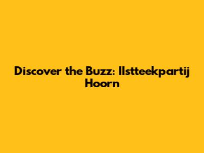 Discover the Buzz: IIstteekpartij Hoorn
