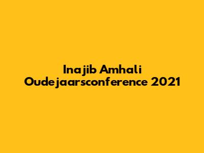 Inajib Amhali Oudejaarsconference 2021