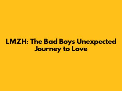LMZH: The Bad Boy's Unexpected Journey to Love