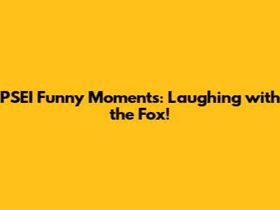 PSEI Funny Moments: Laughing with the Fox!