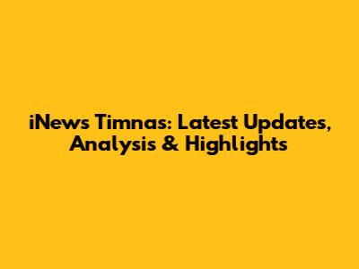 iNews Timnas: Latest Updates, Analysis & Highlights