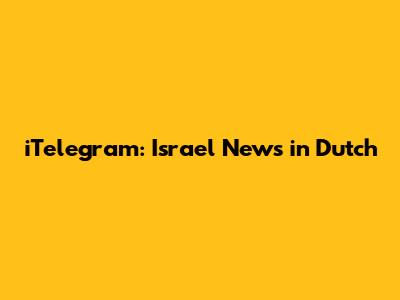 iTelegram: Israel News in Dutch
